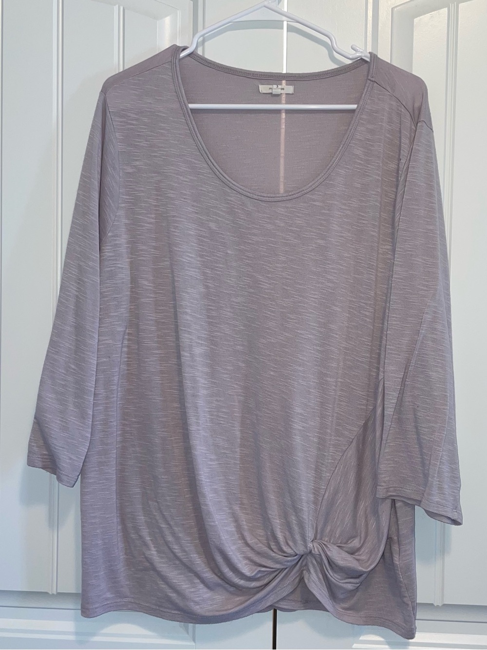 Maurices Mauve Knot-Hem Women's Tunic